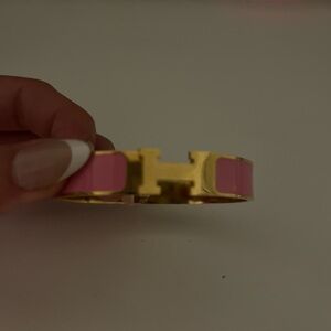 H clic bracelet in pink